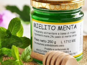 Immagine di un barattolo di mielito, verde.